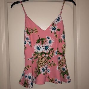 Floral peplum top
